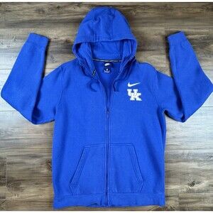 Nike Kentucky Wildcats Womens Hoodie Full Zip Sweatshirt M Blue